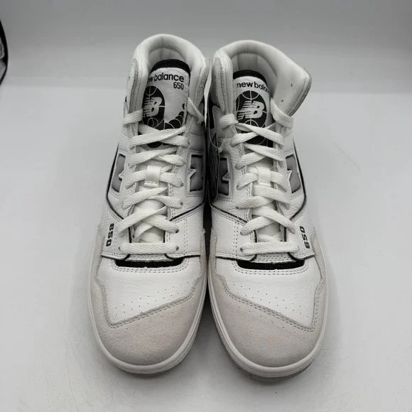 New Balance 650R Angora Pack Shoes Mens Size 9 D White Black Sneakers BB650RWH